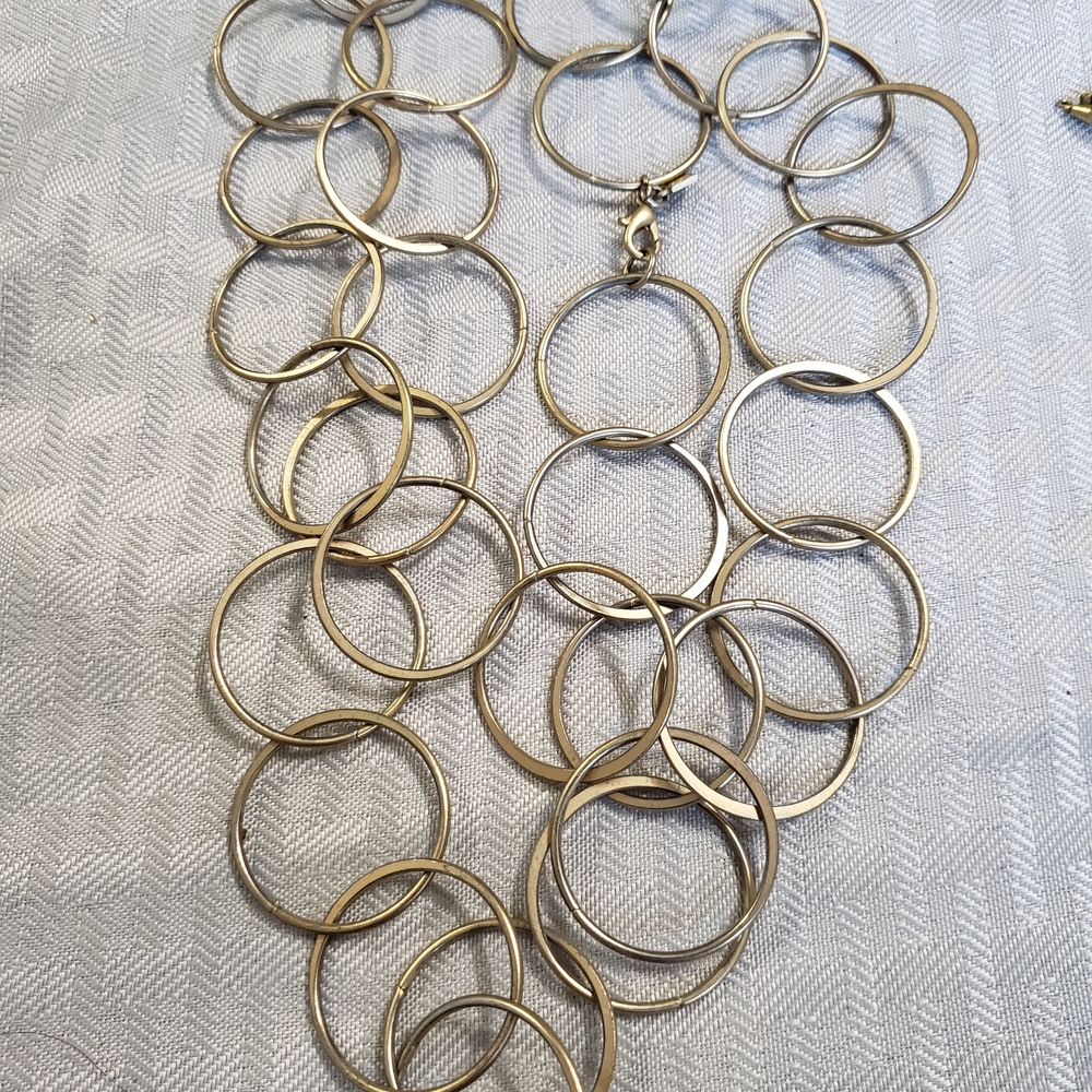 Banana Republic Gold Circle Necklace